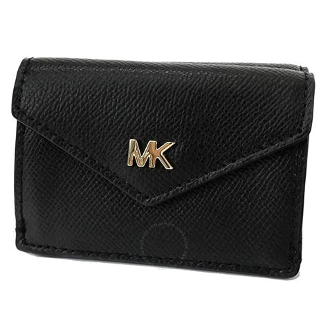 michael kors leather tri-fold wallet|Michael Kors crossgrain leather wallet.